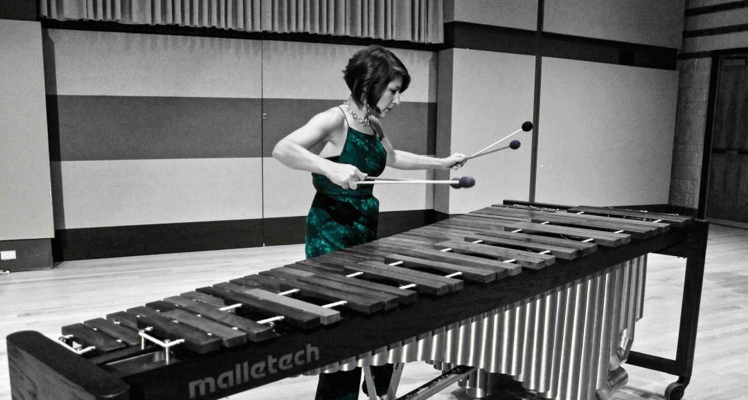 Andrea Venet Playing a Marimba